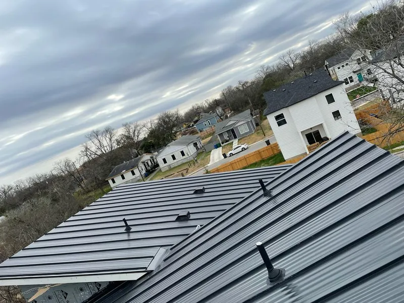 Standing seam metal roof panels with vents for Skylight Repair in Yorktown